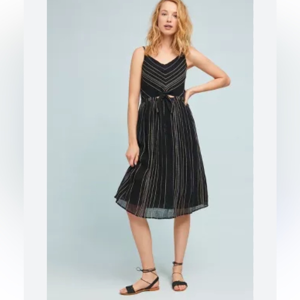 Michael Stars Striped Midi Dress,size XS,Gently Used